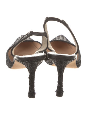 Manolo Blahnik Sequins Sequin Embellishments Slingback Pumps