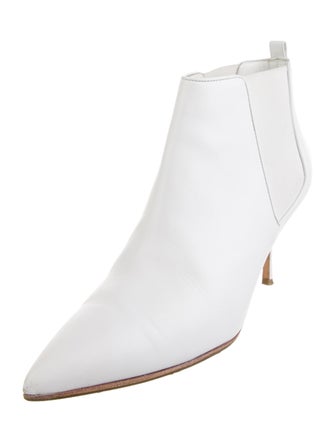 Manolo Blahnik Leather Chelsea Boots