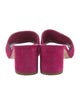 Manolo Blahnik Suede Slides