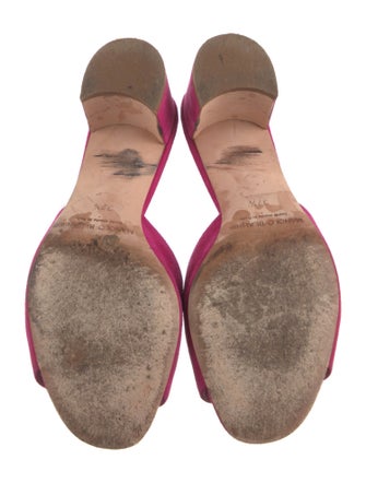 Manolo Blahnik Suede Slides