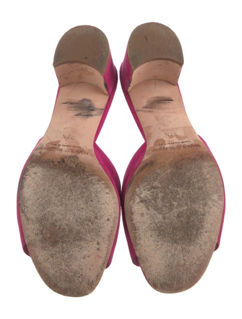Manolo Blahnik Suede Slides
