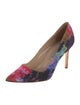 Manolo Blahnik Canvas Printed Pumps