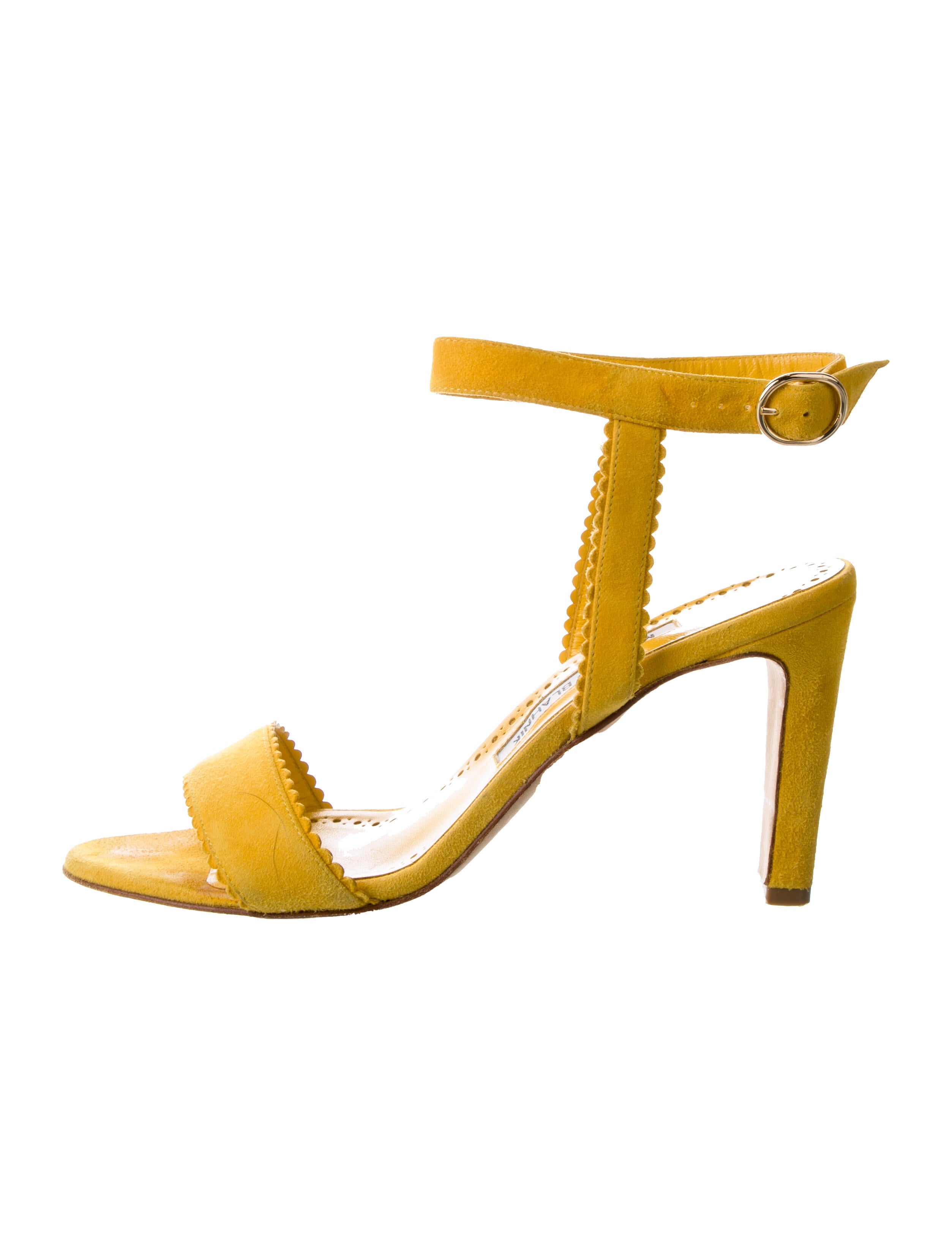 Manolo Blahnik Suede Sandals