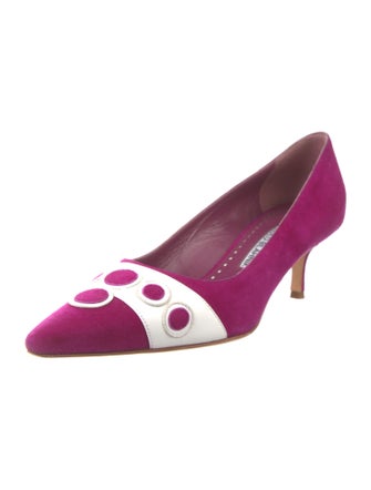 Manolo Blahnik Suede Pumps