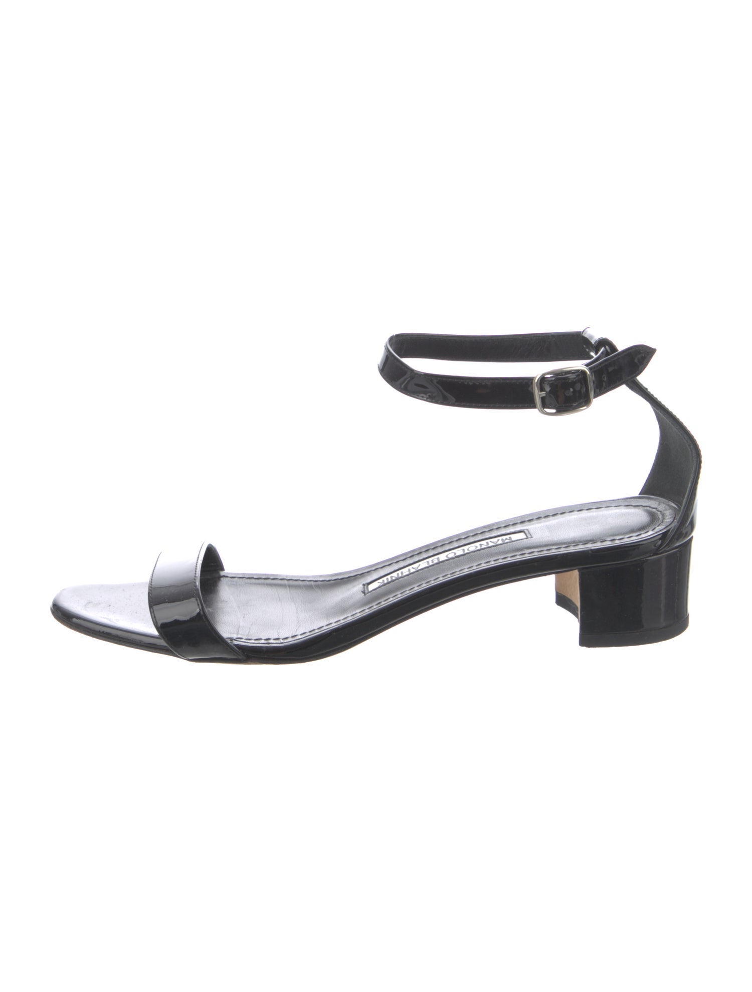 Manolo Blahnik Patent Leather Sandals