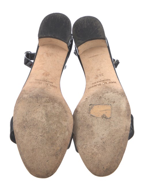 Manolo Blahnik Patent Leather Sandals