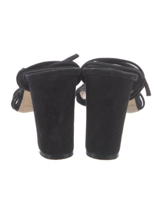 Manolo Blahnik Suede Gladiator Sandals