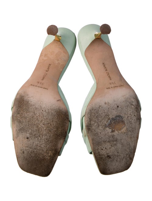 Manolo Blahnik Leather Slides