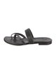 Manolo Blahnik Leather Slides