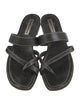 Manolo Blahnik Leather Slides
