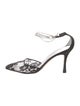 Manolo Blahnik Mesh Lace Pattern D'Orsay Pumps
