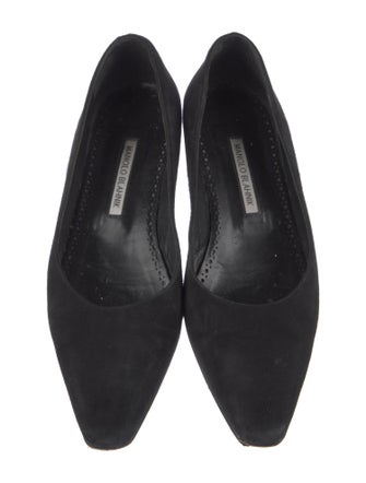 Manolo Blahnik Suede Flats