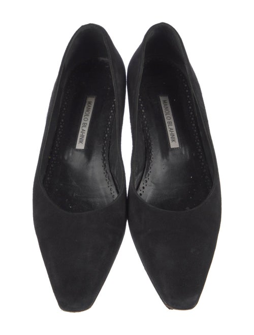 Manolo Blahnik Suede Flats