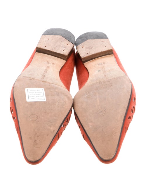 Manolo Blahnik Suede Flats