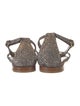 Manolo Blahnik Glitter Accents Sandals