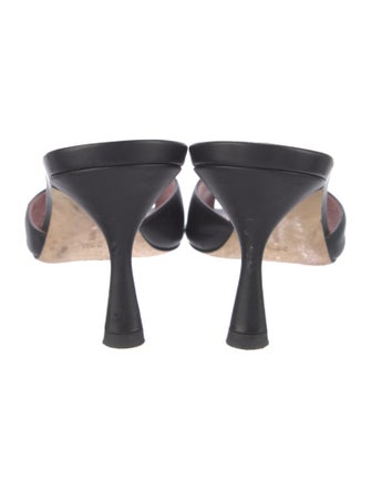 Manolo Blahnik Leather Mules