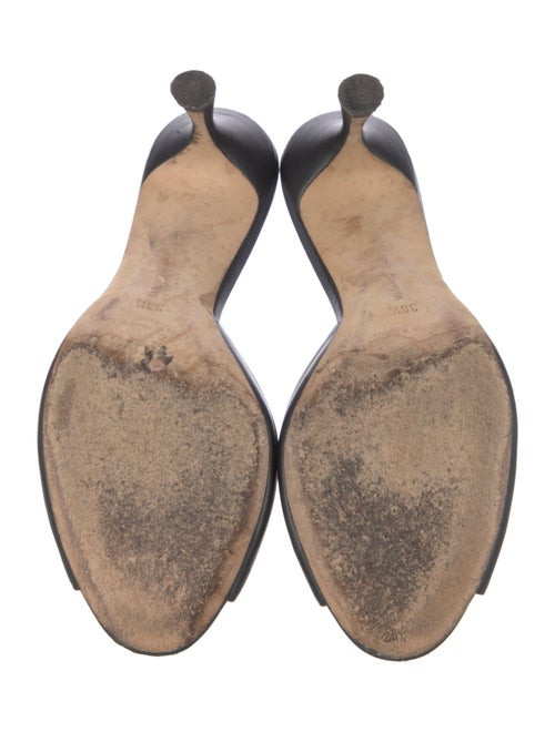 Manolo Blahnik Leather Mules