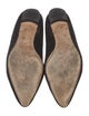 Manolo Blahnik Suede Bow Accents Ballet Flats