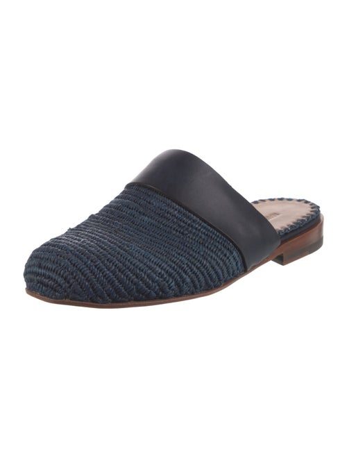 Manolo Blahnik Raffia Mules