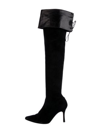 Manolo Blahnik Suede Boots