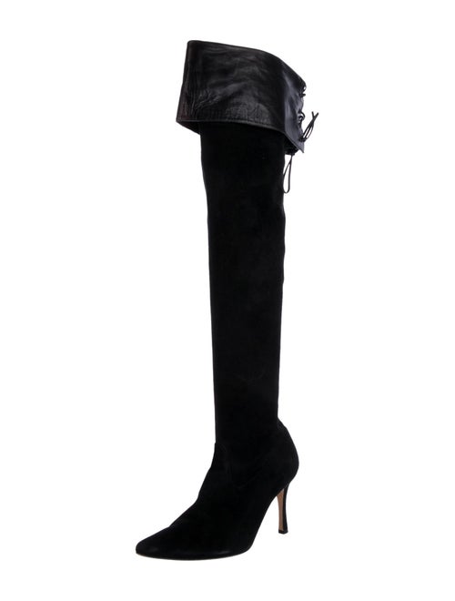 Manolo Blahnik Suede Boots