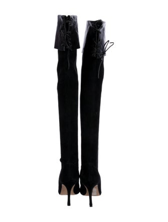 Manolo Blahnik Suede Boots