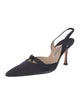 Manolo Blahnik Satin Slingback Pumps