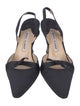Manolo Blahnik Satin Slingback Pumps