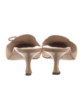 Manolo Blahnik Suede Mules