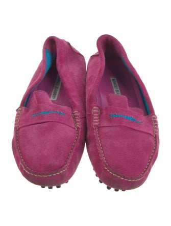 Manolo Blahnik Suede Loafers