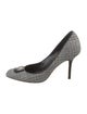 Manolo Blahnik Wool Printed Pumps