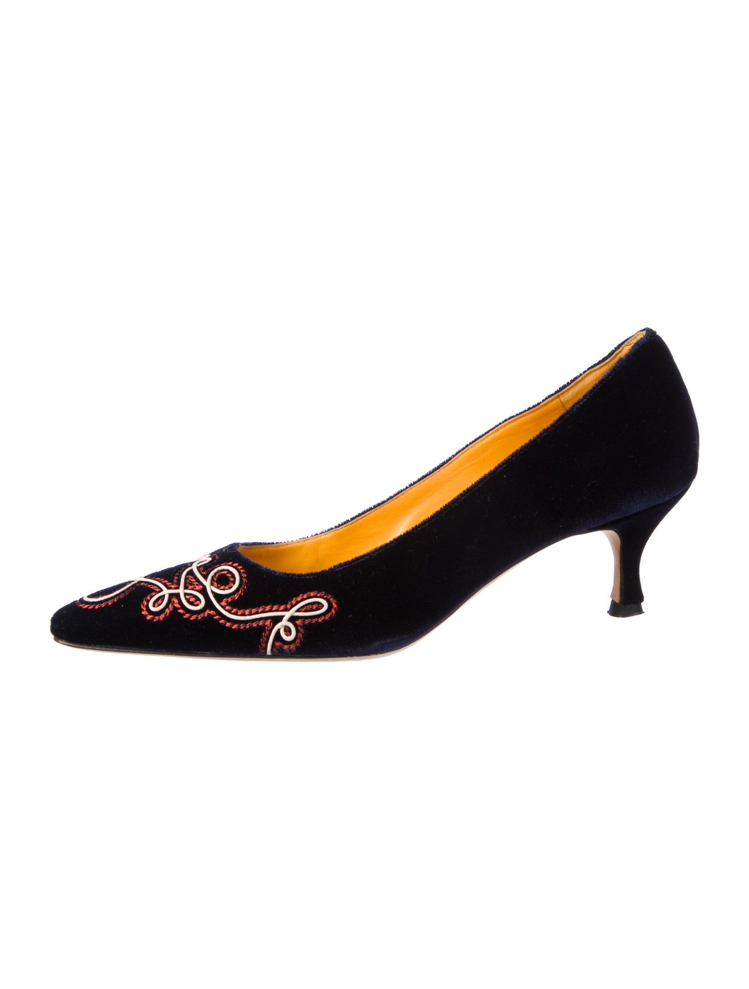 Manolo Blahnik Velvet Pumps
