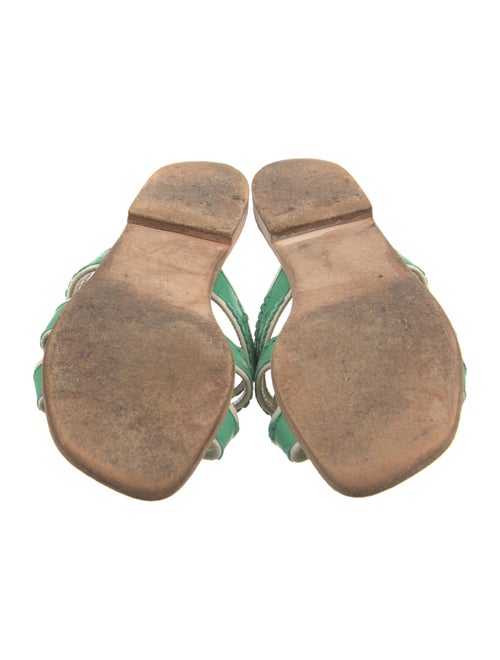 Manolo Blahnik Leather Slides