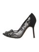 Manolo Blahnik Lace Lace Pattern Pumps