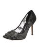 Manolo Blahnik Lace Lace Pattern Pumps