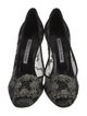 Manolo Blahnik Lace Lace Pattern Pumps