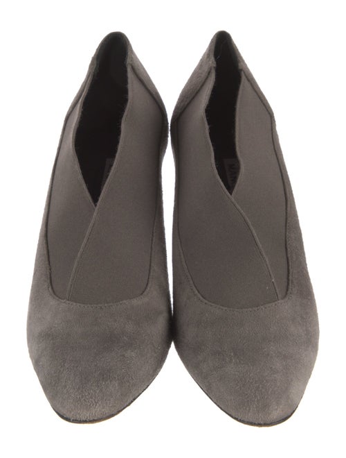 Manolo Blahnik Suede Tweed Pattern Pumps