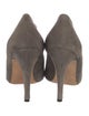 Manolo Blahnik Suede Tweed Pattern Pumps