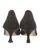 Manolo Blahnik Suede Bow Accents Pumps