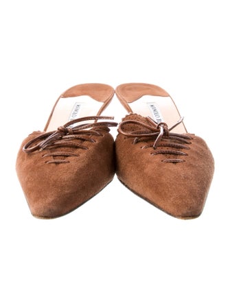 Manolo Blahnik Suede Mules
