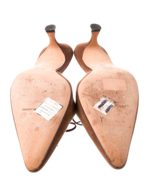 Manolo Blahnik Suede Mules