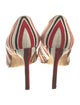 Manolo Blahnik Striped Pumps