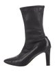 Manolo Blahnik Leather Sock Boots