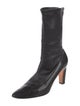 Manolo Blahnik Leather Sock Boots