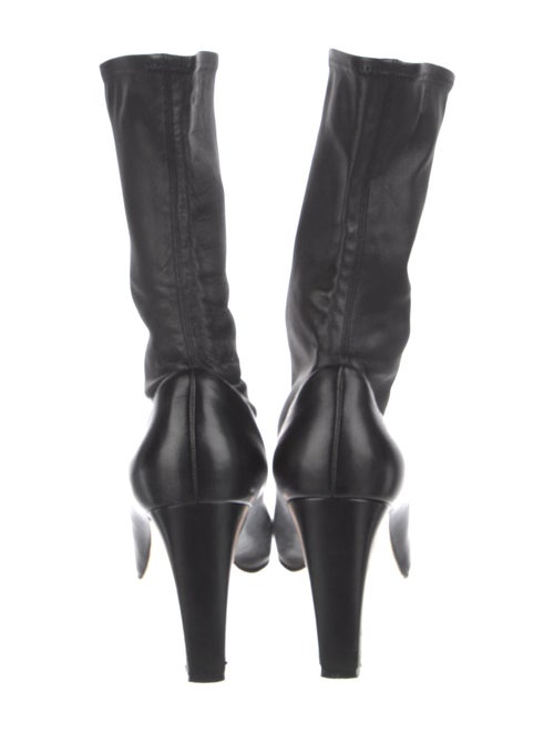 Manolo Blahnik Leather Sock Boots