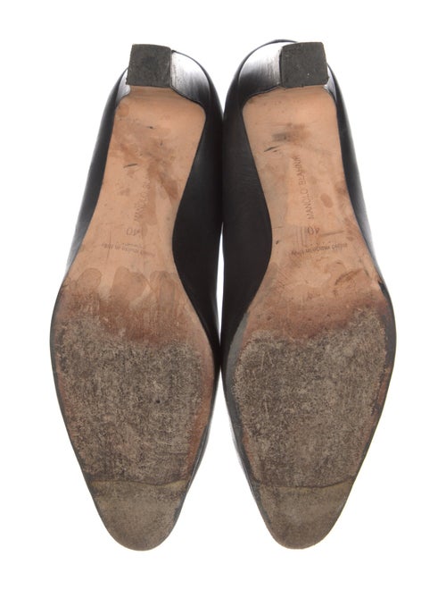 Manolo Blahnik Leather Sock Boots