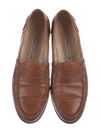Manolo Blahnik Leather Loafers