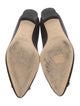 Manolo Blahnik Satin Crystal Embellishments Flats