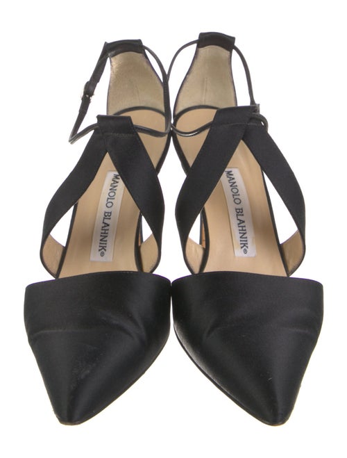 Manolo Blahnik Satin Pumps