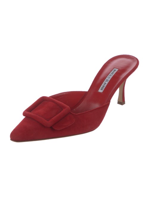 Manolo Blahnik Suede Mules